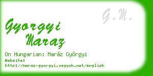 gyorgyi maraz business card